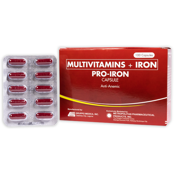 PROIRON Multivitamins / Iron Capsule 1's price in the Philippines